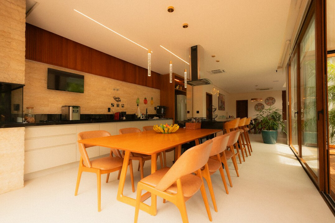 Bright modern open workspace with large windows
